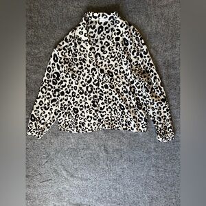 Lilah Silk Blouse in Leopard. Like new. Fits 12-16 well